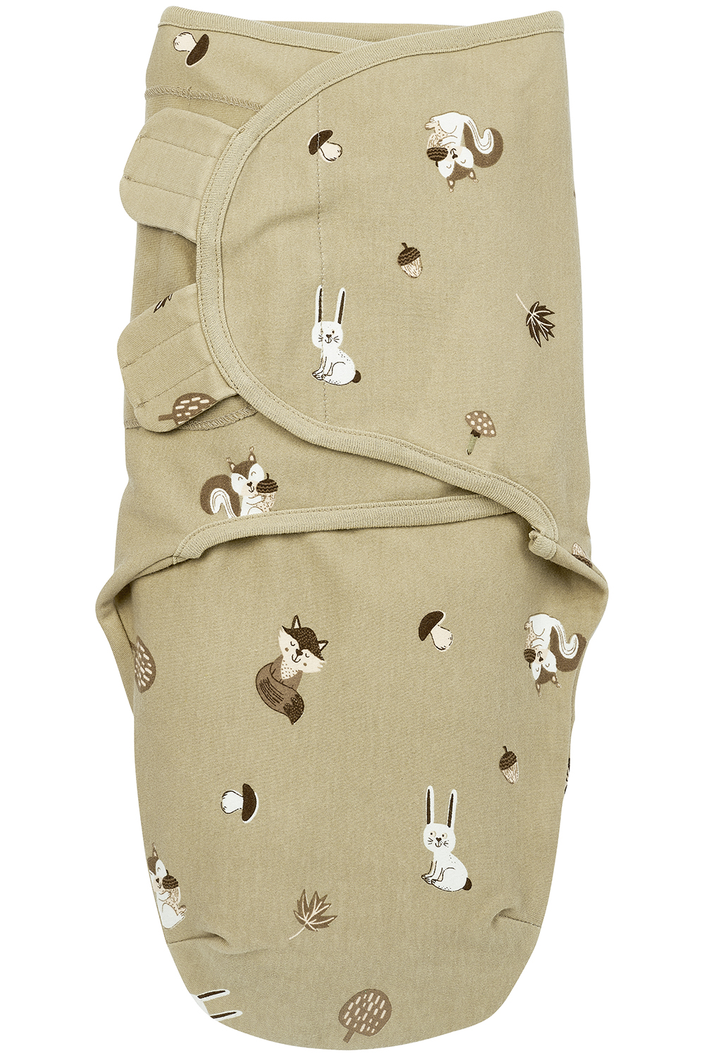 SwaddleMeyco inbakerdoek Forest Animals - sand - 0-3 maanden