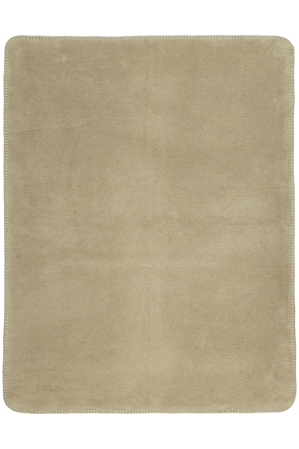 Cot bed blanket woven Uni - taupe - 100x150cm - 1.0 TOG