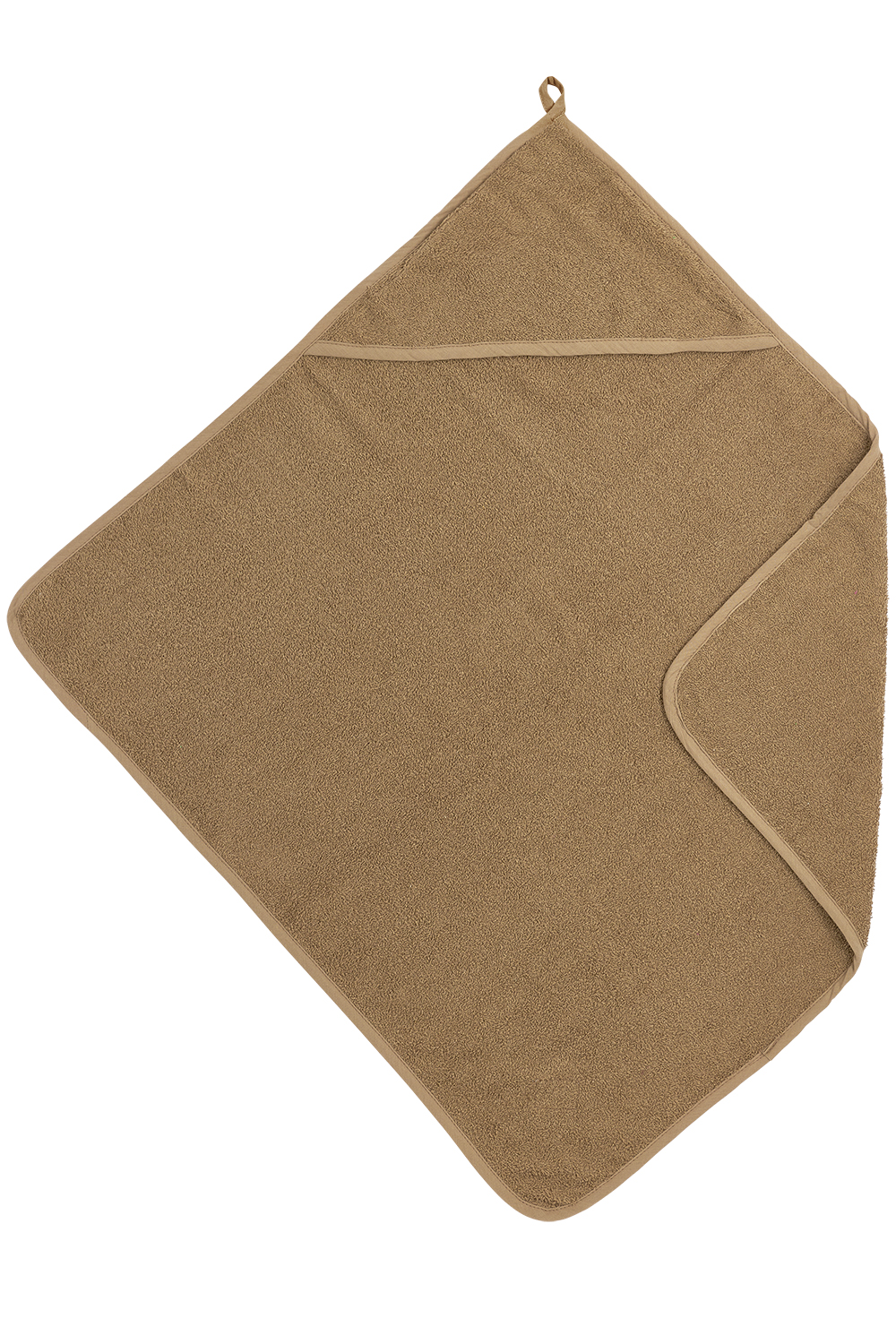 Kapuzentuch frottee Uni - toffee - 75x75cm